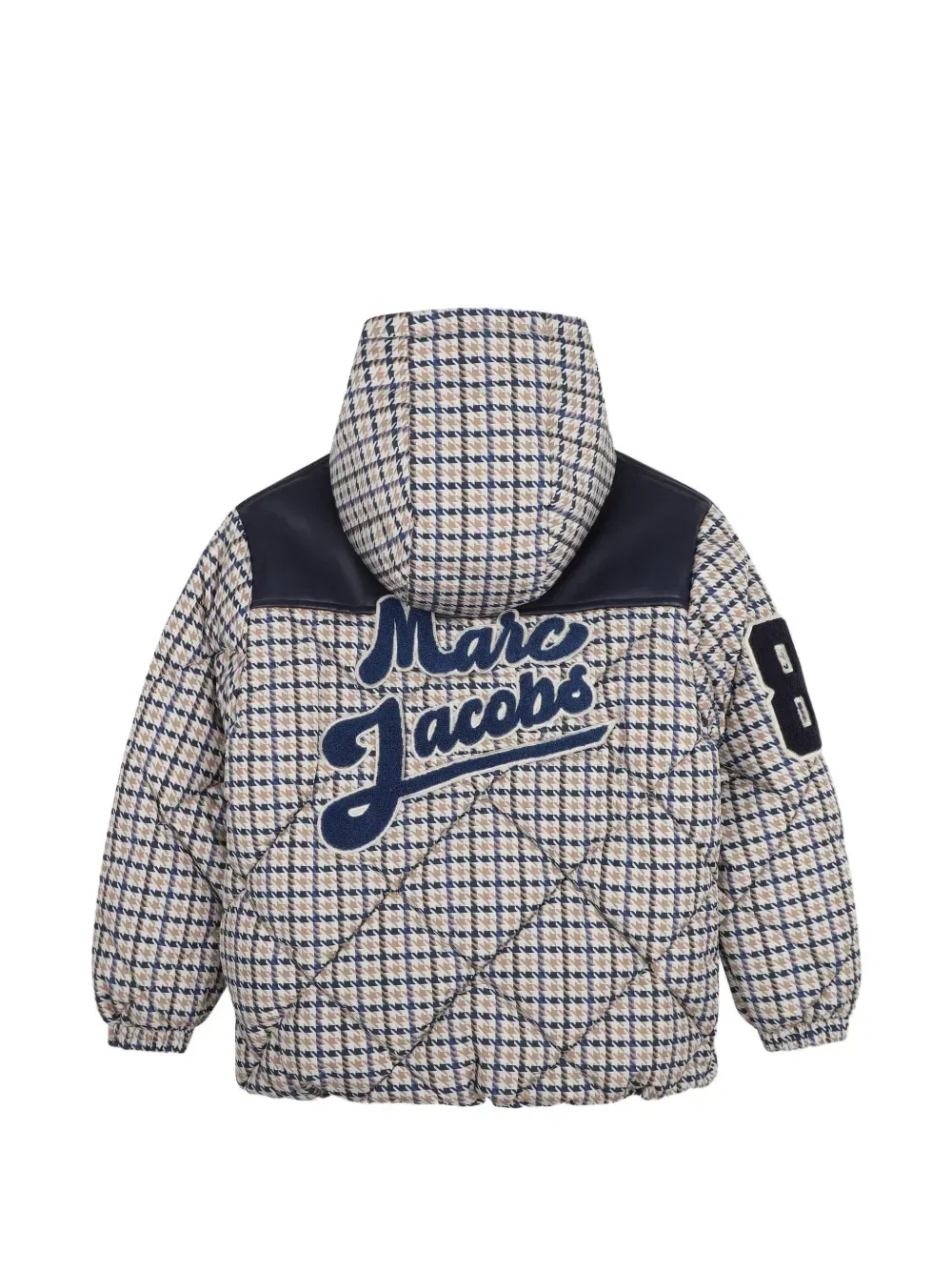 Куртка в ломаную клетку с логотипом Marc Jacobs Kids, бежевый — фото 2