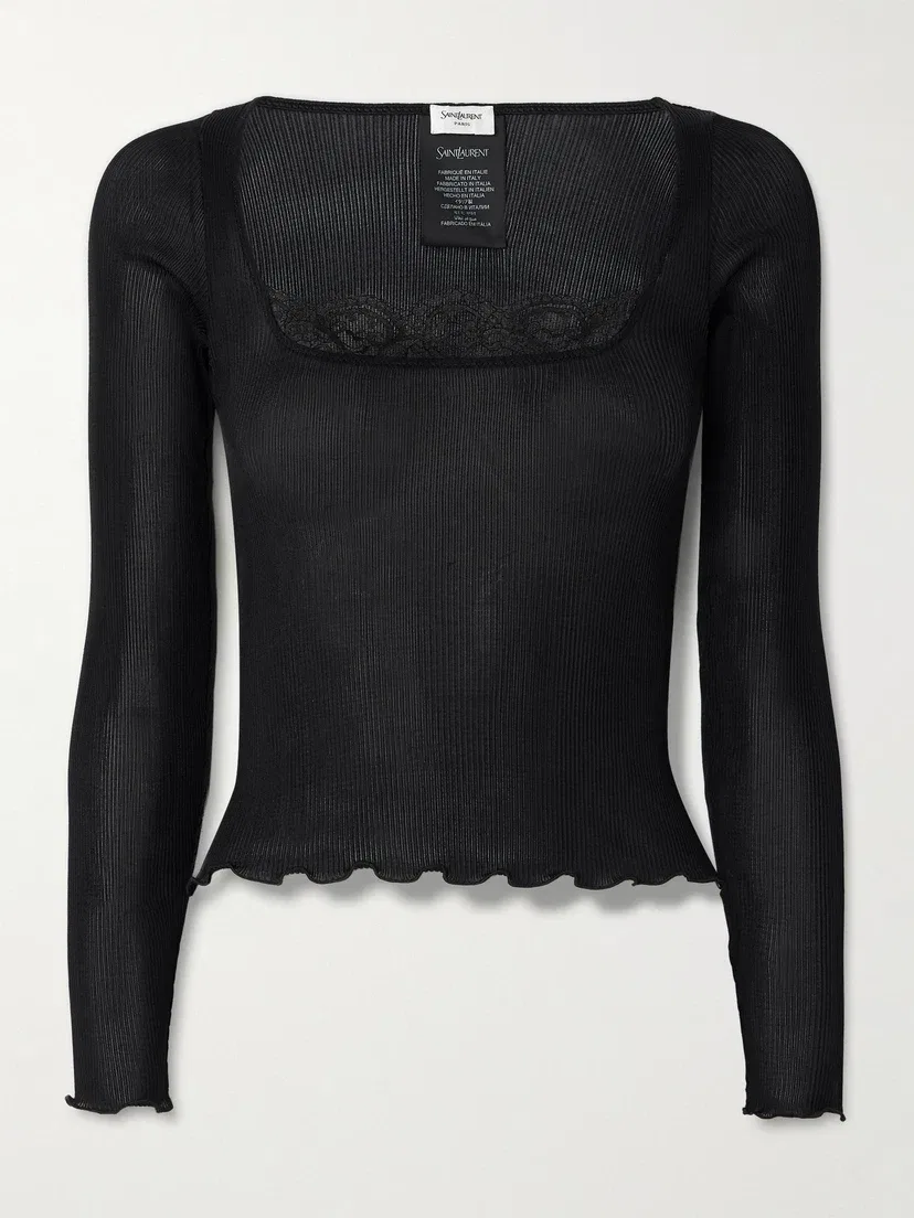 Джемпер SAINT LAURENT, черный