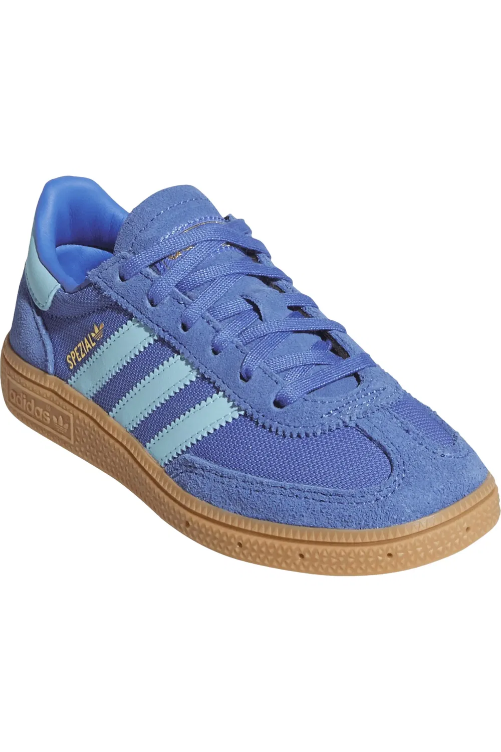 Детские кеды с цветочной вышивкой Handball Spezial adidas, Real Lilac/Icey Blue/Gum4