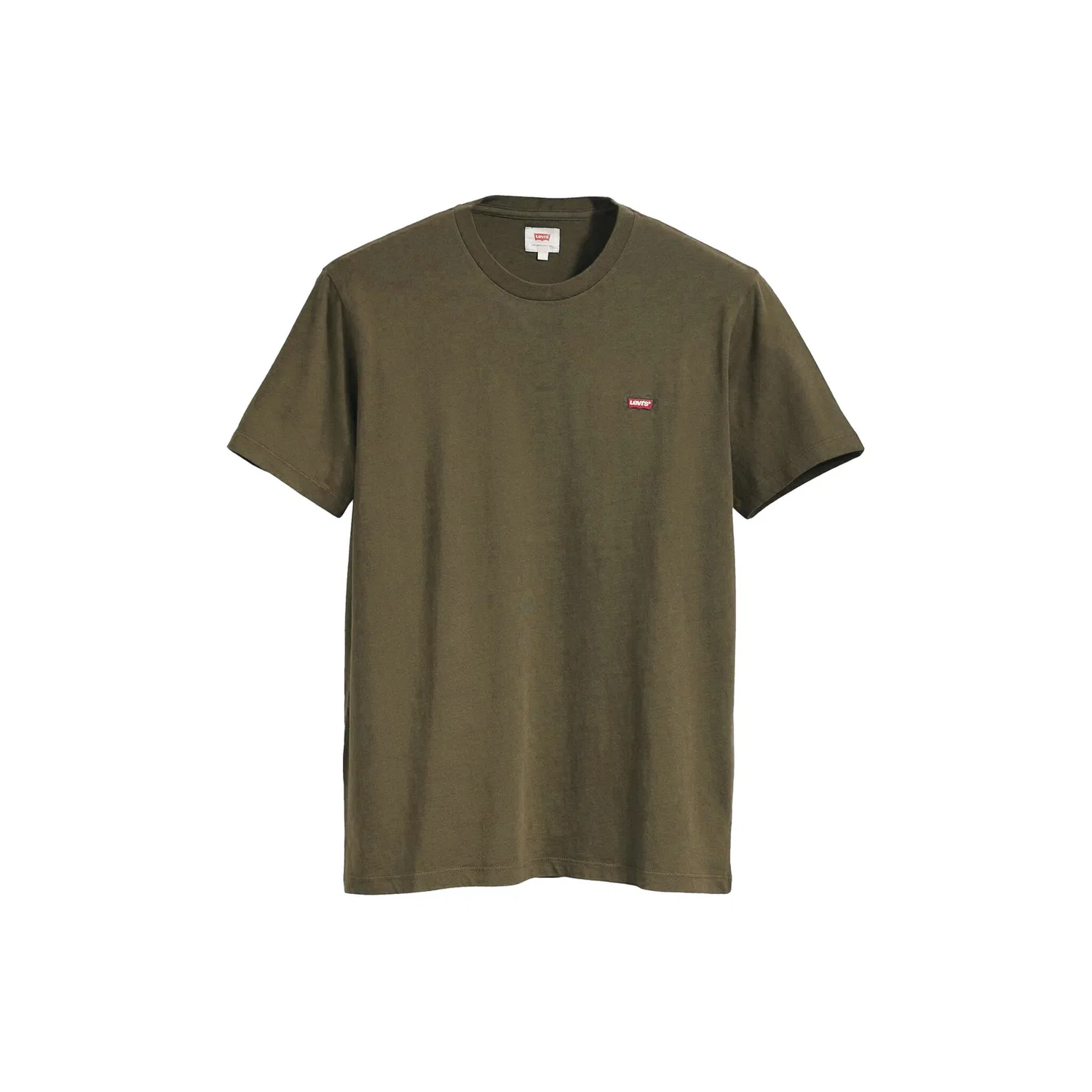 Мужская классическая хлопковая футболка с круглым вырезом Levi's, Olive