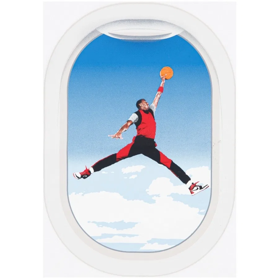 Детская футболка с принтом Air Jordan Plane Window Nike, Белый — фото 2