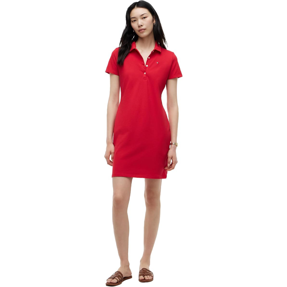 Платье-поло Tommy Hilfiger Slim, красный