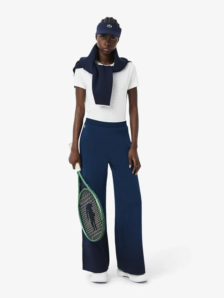 Широкие брюки теннисные LACOSTE Heritage, Navy — фото 4