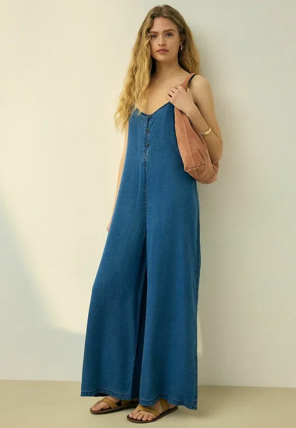 Комбинезон джинсовый Jumpsuit Next mid blue, синий