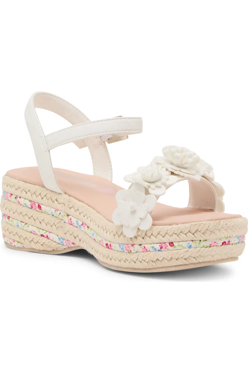 Сандалии детские с цветочными аппликациями Dori Steve Madden, белый
