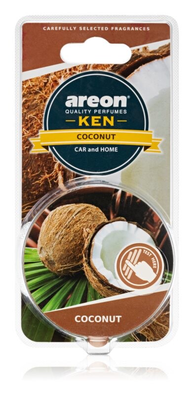 

Автомобильный освежитель воздуха Areon Ken Coconut