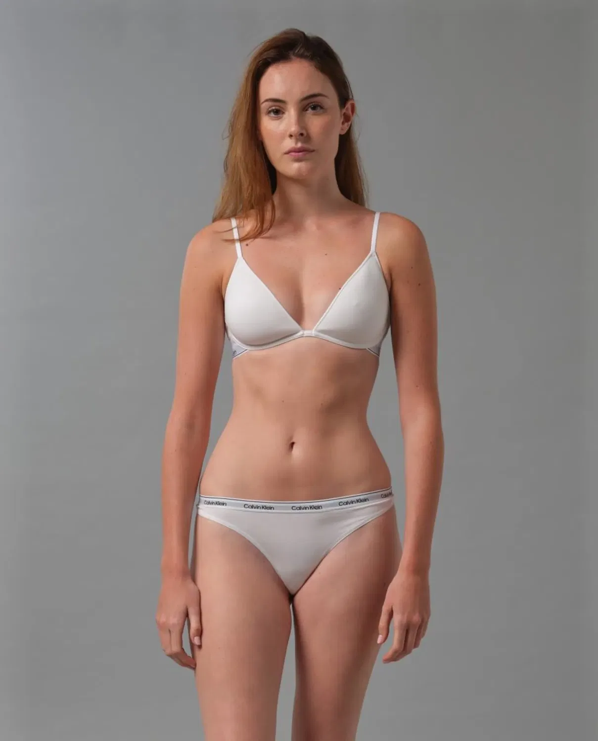 Женский бюстгальтер без косточек с логотипом ICON COTTON MODAL Calvin Klein, Blanco