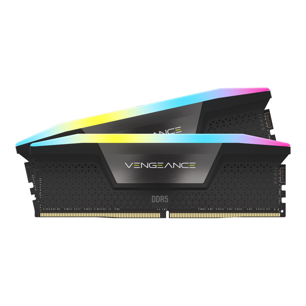 

Оперативная память Corsair Vengeance RGB, 64 Гб DDR5 (2x32 Гб), 6200 МГц, CL32, CMH64GX5M2B6200C32, черный