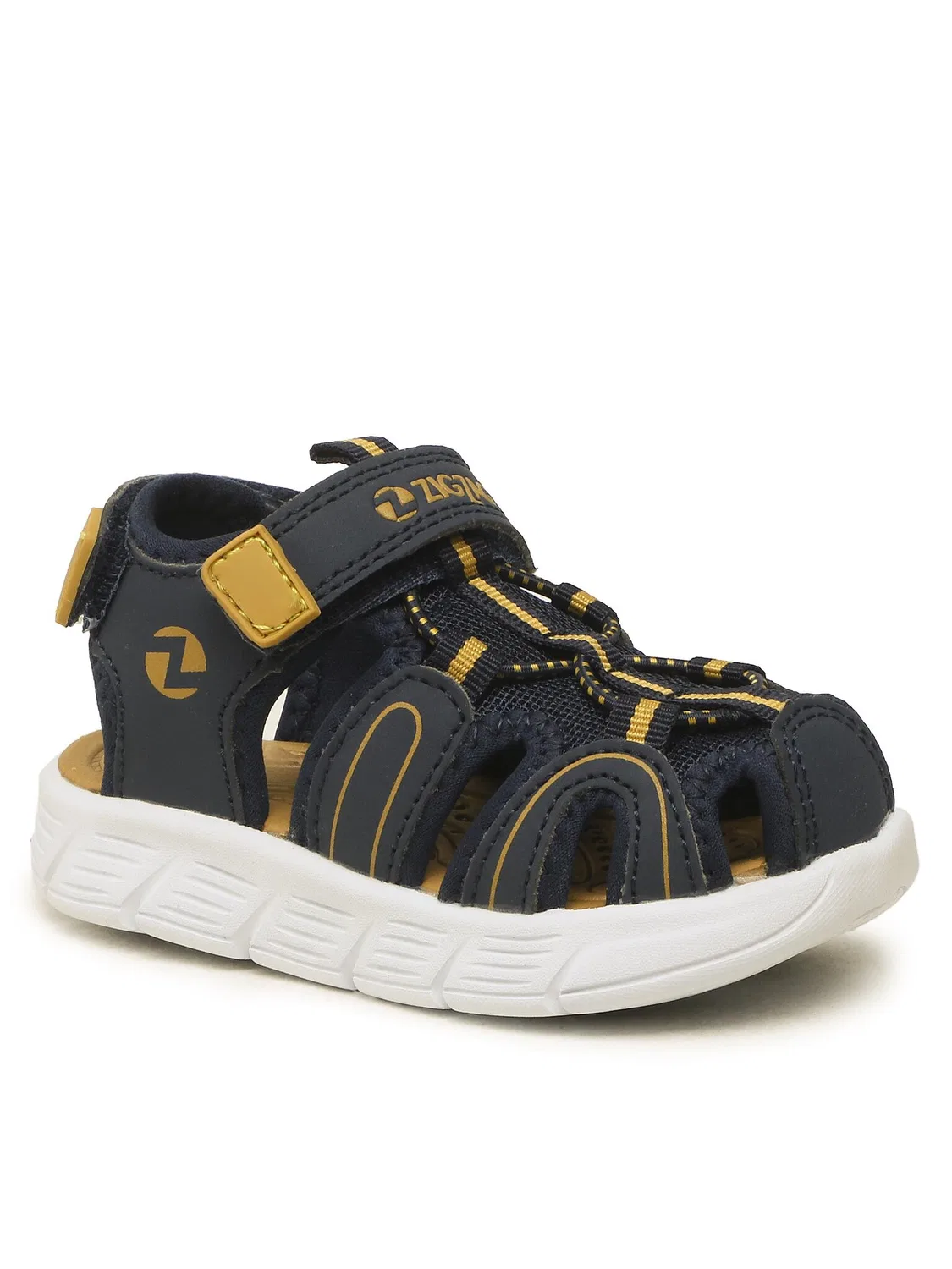Сандалии для мальчика Niagien Kids Closed Sandal Zigzag, синий — фото 2