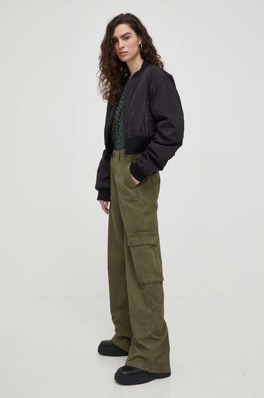 

Хлопковые брюки BAGGY CARGO Levi's, зеленый