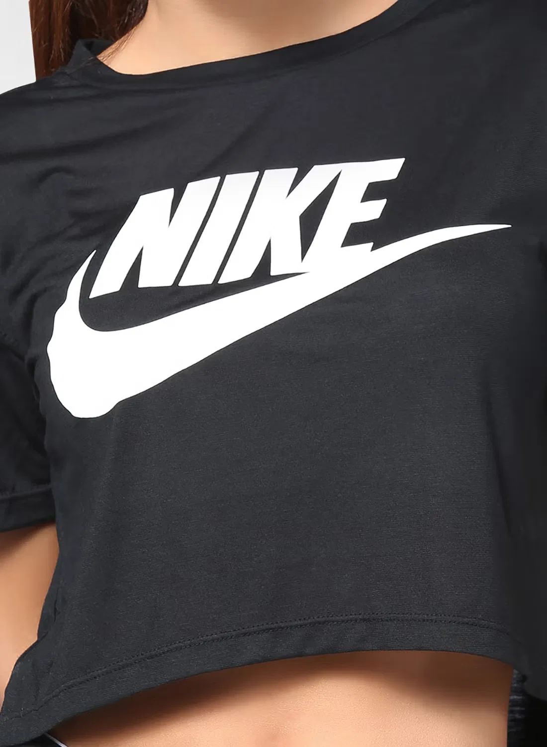 Топ укороченный Nsw Essential Nike, черный — фото 4