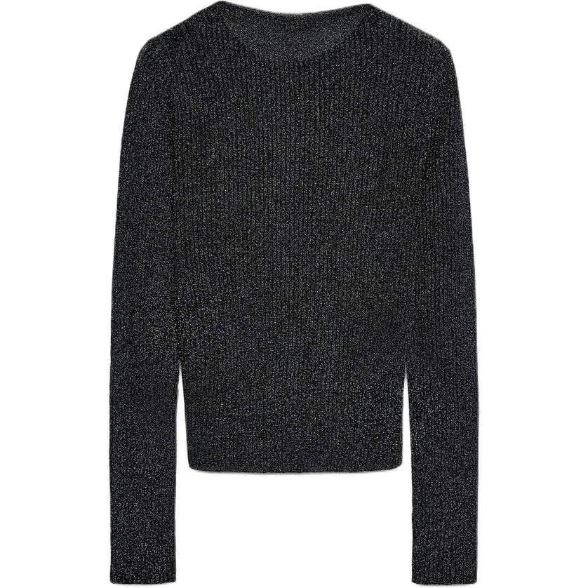 Женский свитер темно-синий ZARA, Dark Blue — фото 3
