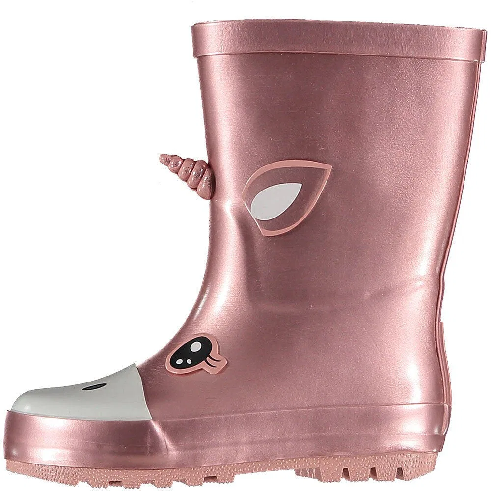 Детские резиновые сапоги с принтом Einhorn Xq Footwear, Goldrosa