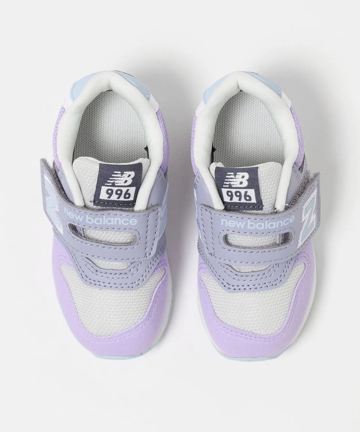 Детские кроссовки с липучкой IZ996 New Balance, Lime — фото 3