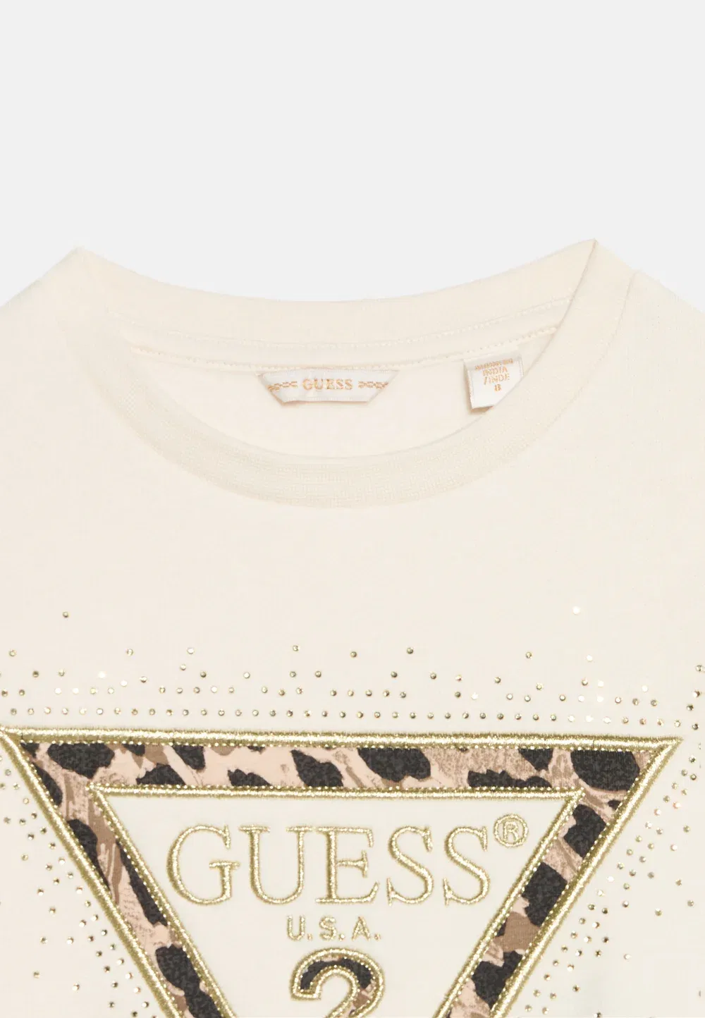 Свободная спортивная толстовка Guess, Cream White — фото 4