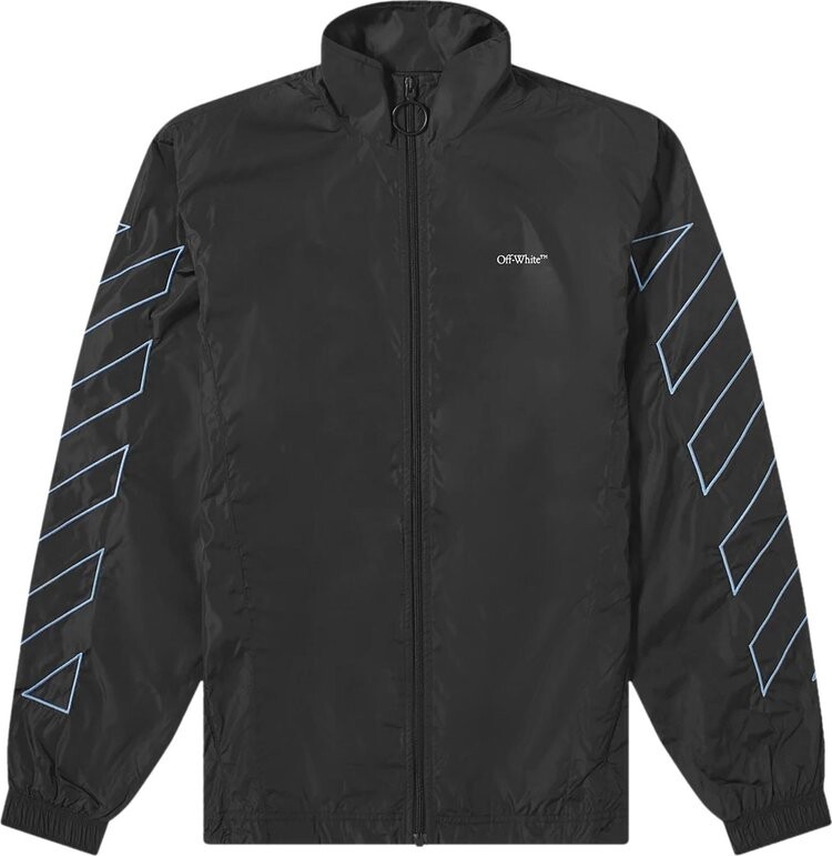 

Куртка Off-White Diag Nylon Jacket 'Black/Light Blue', синий
