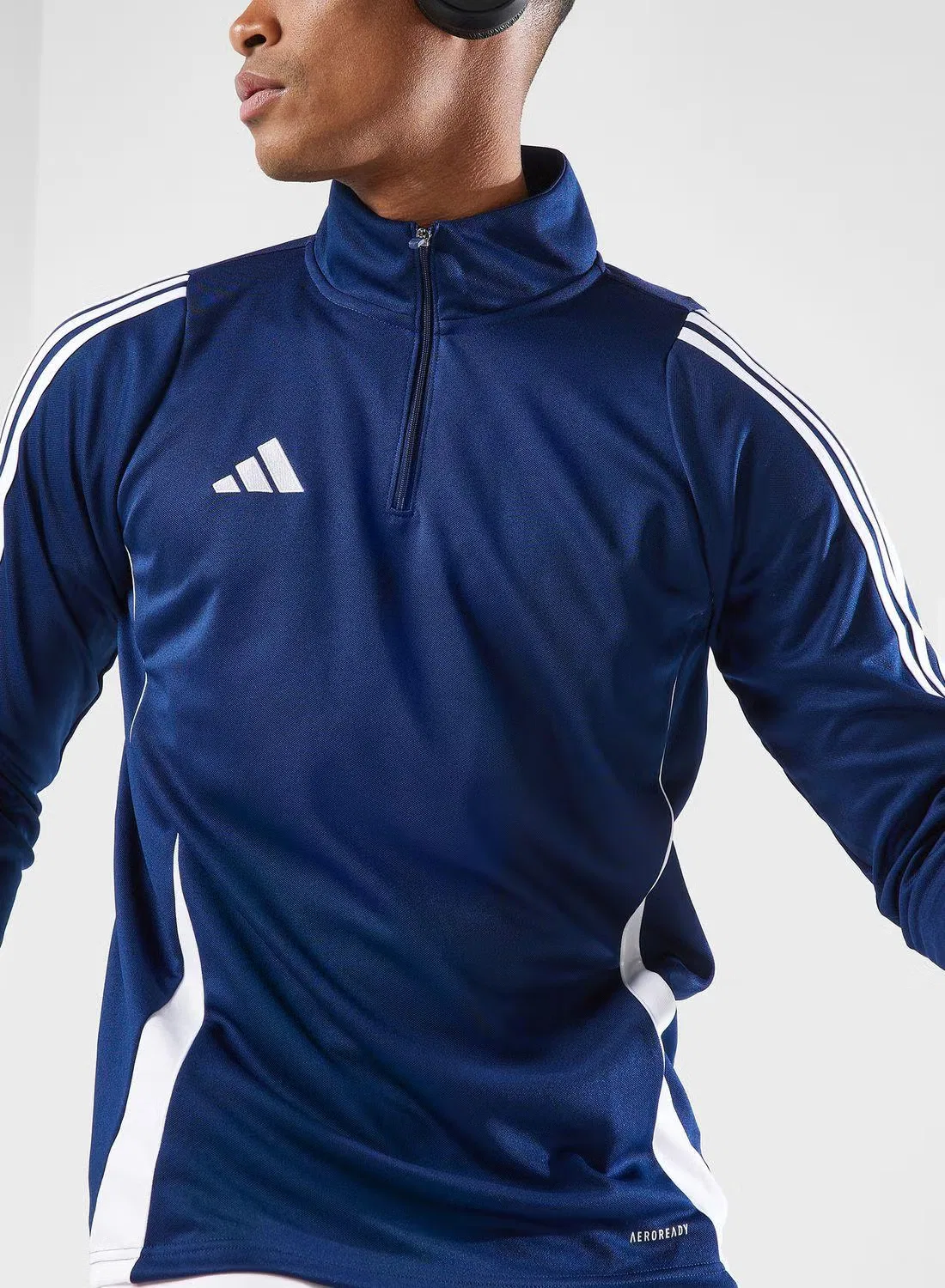 Топ тренировочный с длинным рукавом Tiro24 Adidas, голубой — фото 3