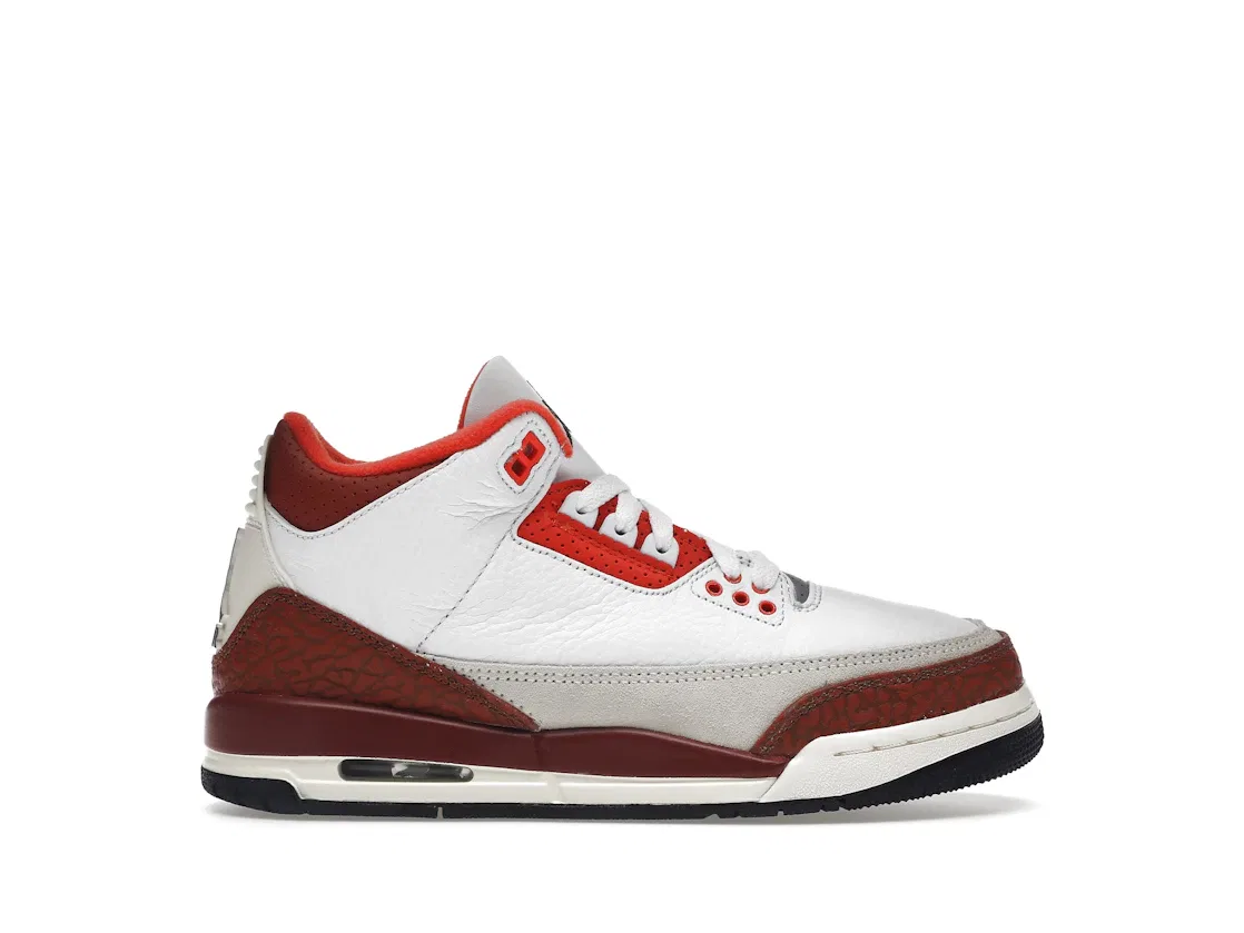 Детские кроссовки Lifestyle с принтом Jordan 3 Retro SE Jordan, White/Black/Mars Stone/Team Orange