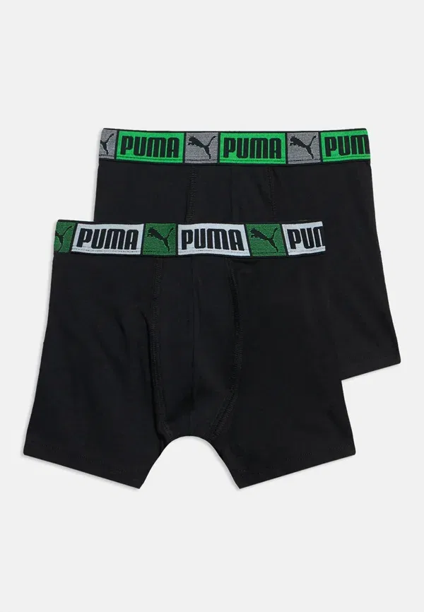 Трусы с принтом Puma, черный/зеленый