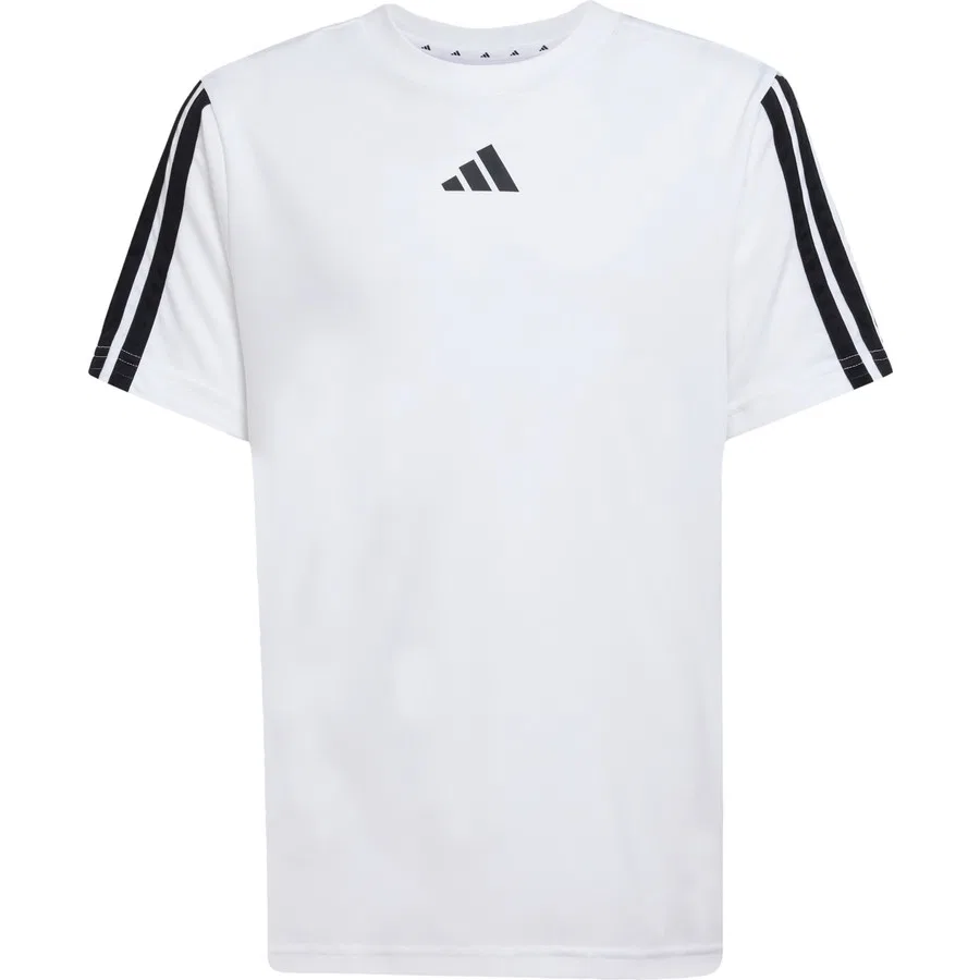 Детская футболка с принтом 3-Stripes Sportswear JJ1033 Train Essentials adidas, Бело-черный — фото 3