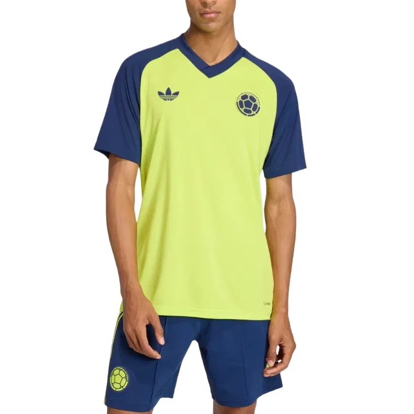 Мужская футболка Colombia 26 Away Pre-Match Jersey Adidas, желтый — фото 3