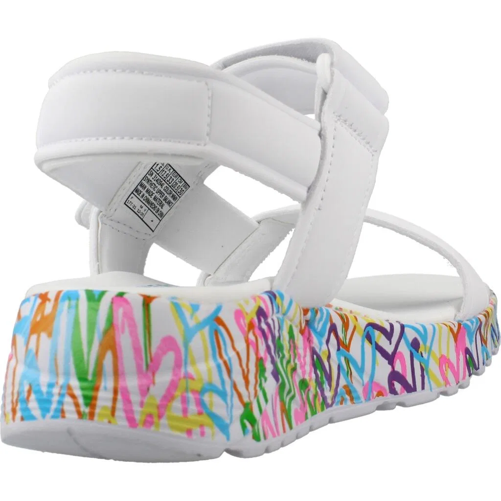 Детские сандалии с принтом Uno Lite Sandal-sunny Love Skechers, Weiß — фото 3