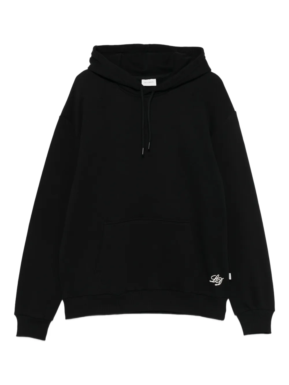 

Худи с карманом-муфтой и вышитым логотипом Les Deux, черный