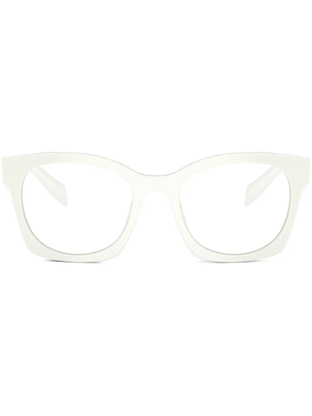 

Солнцезащитные очки в D-образной оправе с логотипом Prada Eyewear, белый