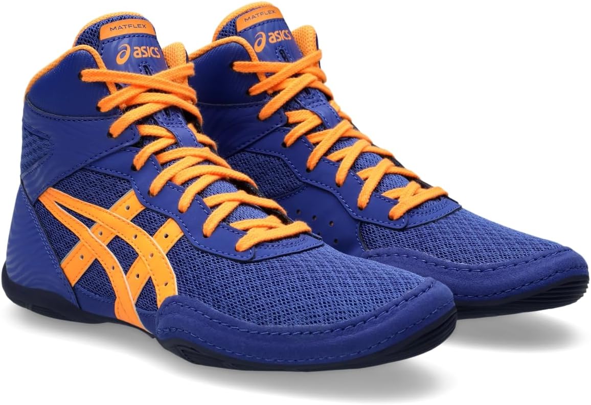 Детские борцовские кроссовки Asics Matflex 7 для школьников, оранжевый — фото 2