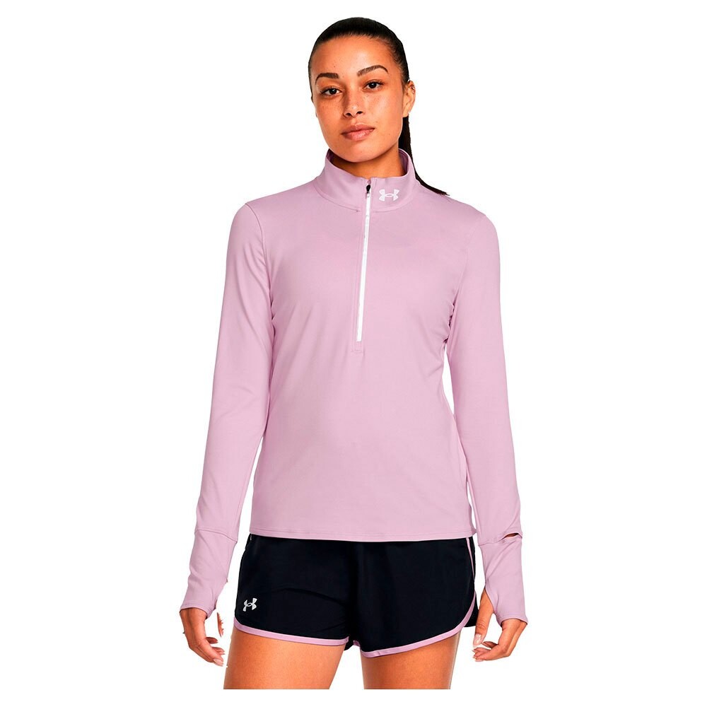 

Флис Under Armour Qualifier Run Half Zip, розовый