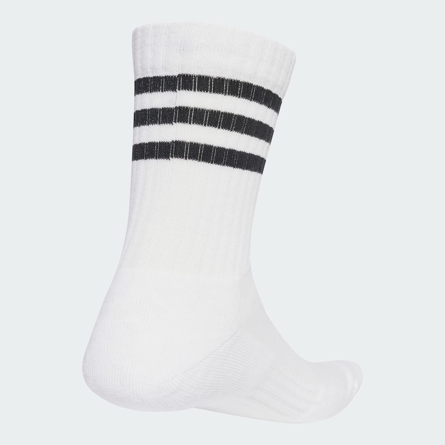 Спортивные носки ADIDAS PERFORMANCE 3-Stripes Cushioned Crew 3 Pairs, белый — фото 2