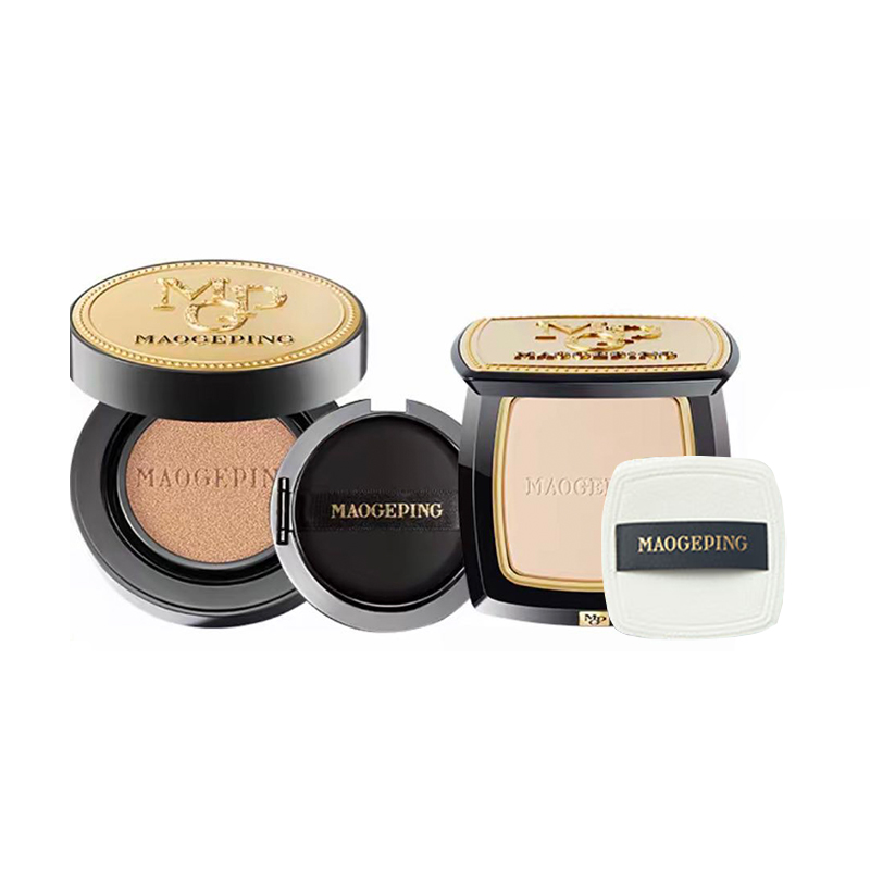 

Тональная пудра Caviar Air Cushion для сияния кожи и маскировки 10g+7g MAOGEPING, Four-Piece Set A