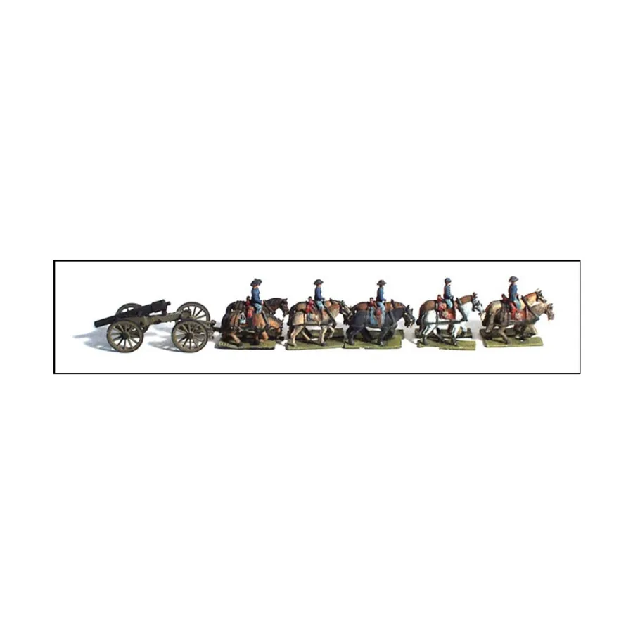 

Гибкая осадная артиллерия с наездниками — США и КСА, Micro Force American Civil War Figures - Siege Artillery (10mm)