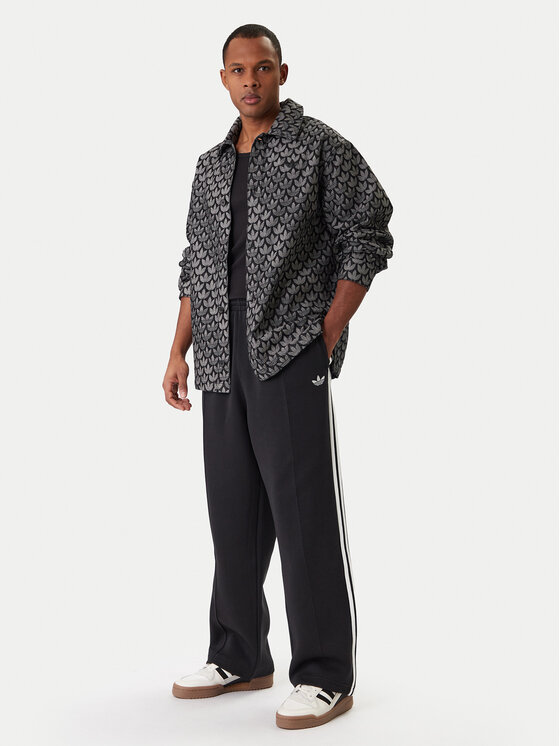 Спортивные брюки baggy fit adicolor Spacer Track JX1506 Adidas, черный — фото 4