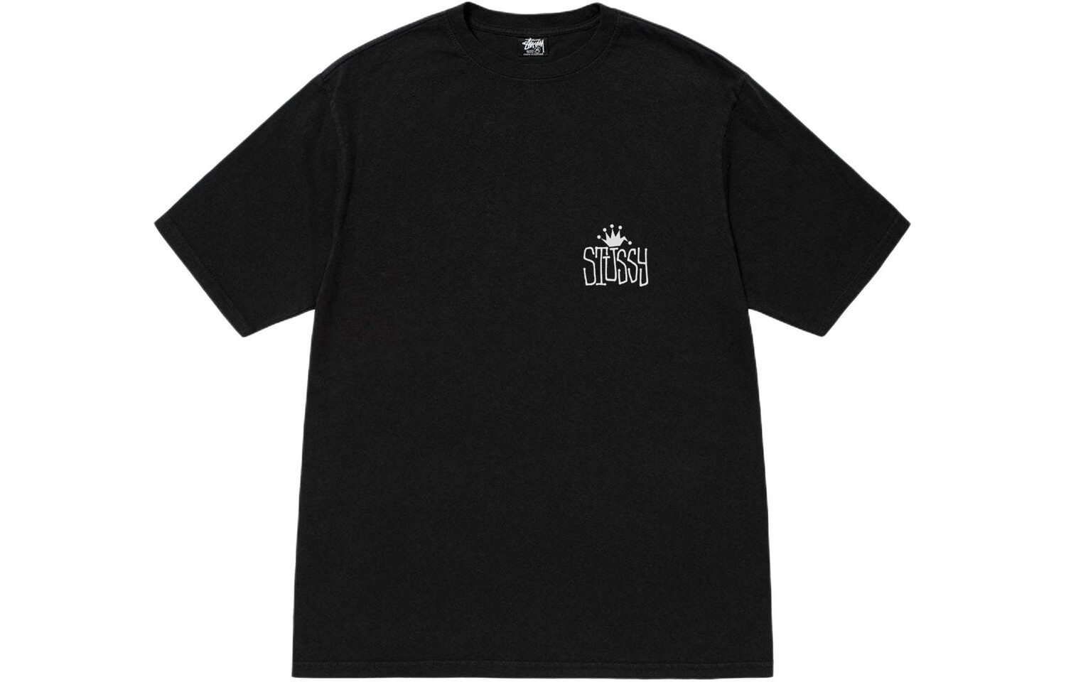 Футболка Crown International Pigment Dyed черного цвета Stussy, синий — фото 2