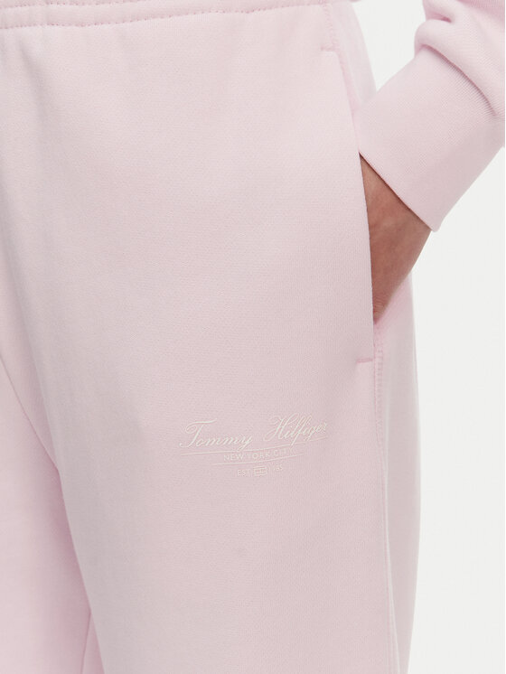 Спортивные брюки обычного кроя WW0WW45576 Tommy Hilfiger, розовый — фото 4