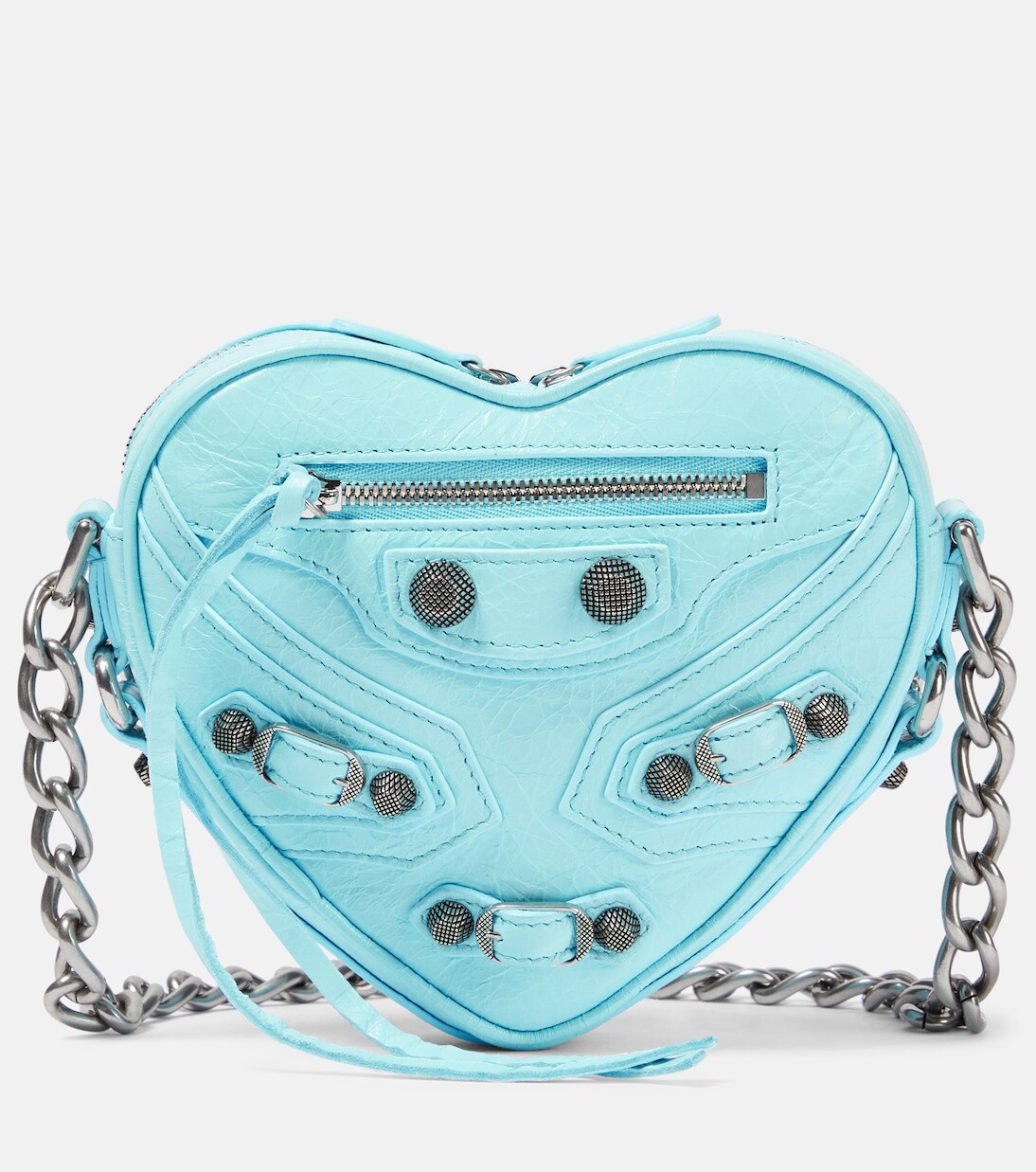 

Миниатюрная кожаная сумка через плечо le cagole heart Balenciaga, синий