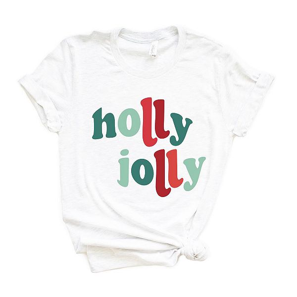 

Футболка с принтом Holly Jolly Colorful Simply Sage Market, White, Белый, Футболка с принтом Holly Jolly Colorful Simply Sage Market, White