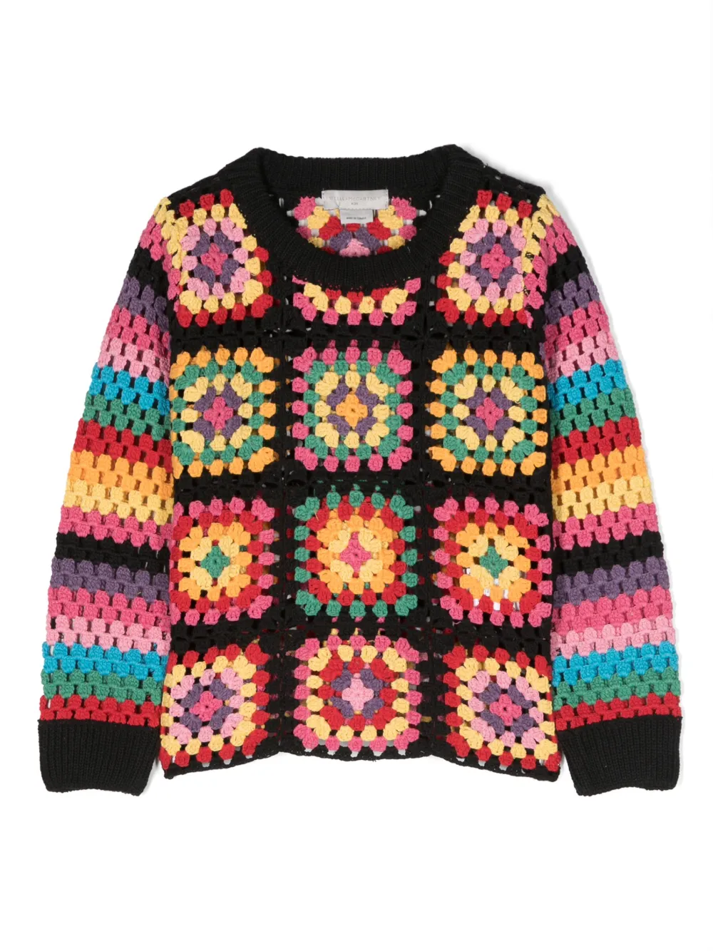 

Джемпер вязки интарсия Stella McCartney Kids, черный