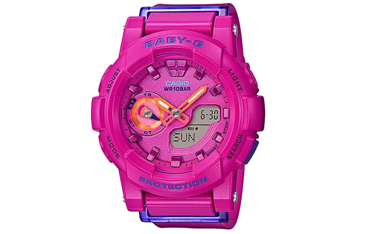 

CASIO Часы Women's BABY-G Pink Watch BGA-185FS-4A, Pink Watch Dial