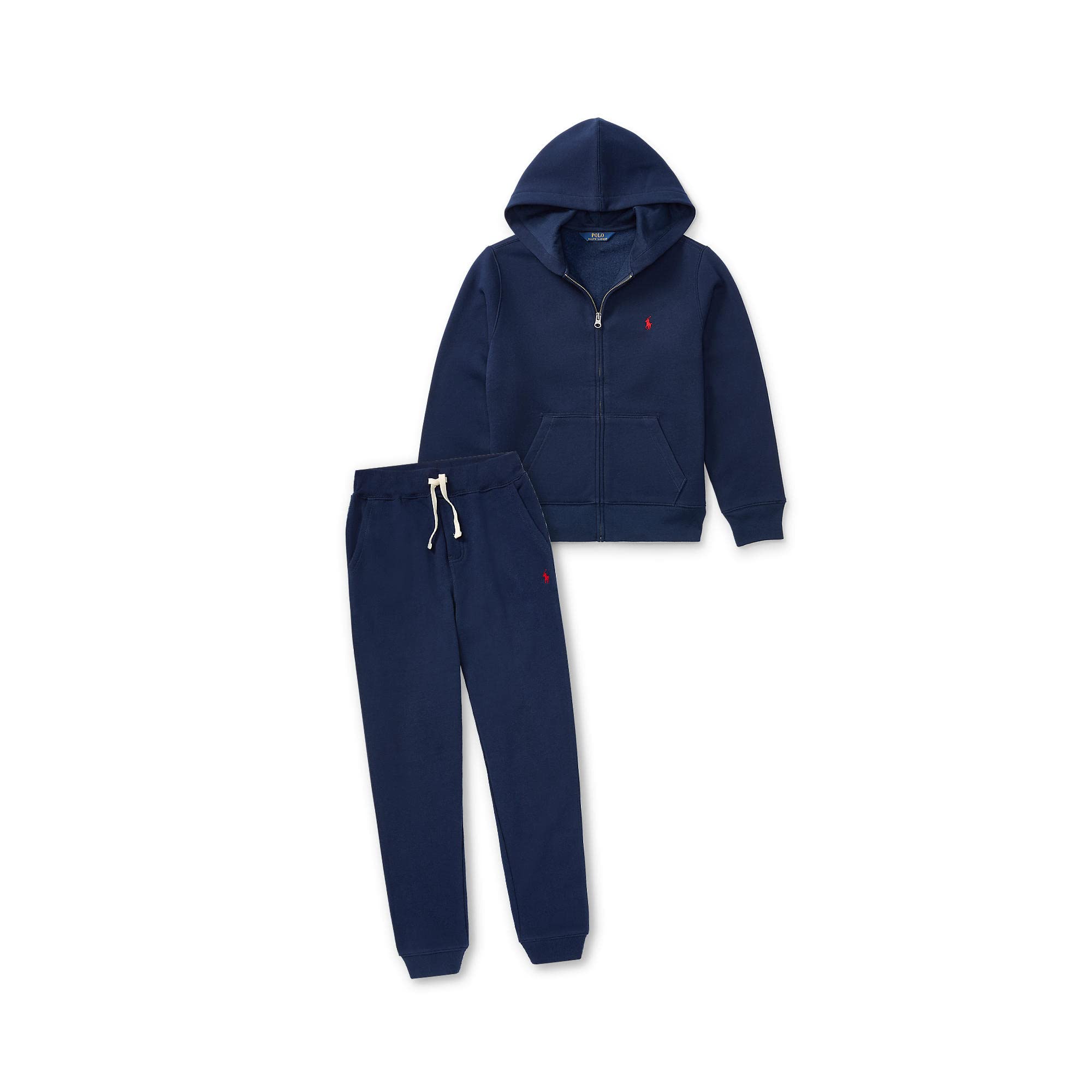 Брюки Polo Ralph Lauren Kids Cotton-Blend-Fleece Joggers, цвет Cruise Navy — фото 3