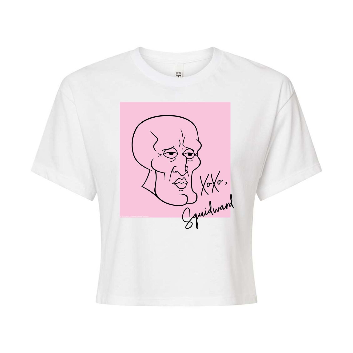 

Детская футболка Nickelodeon SpongeBob SquarePants XOXO с рисунком Squidward Licensed Character, белый