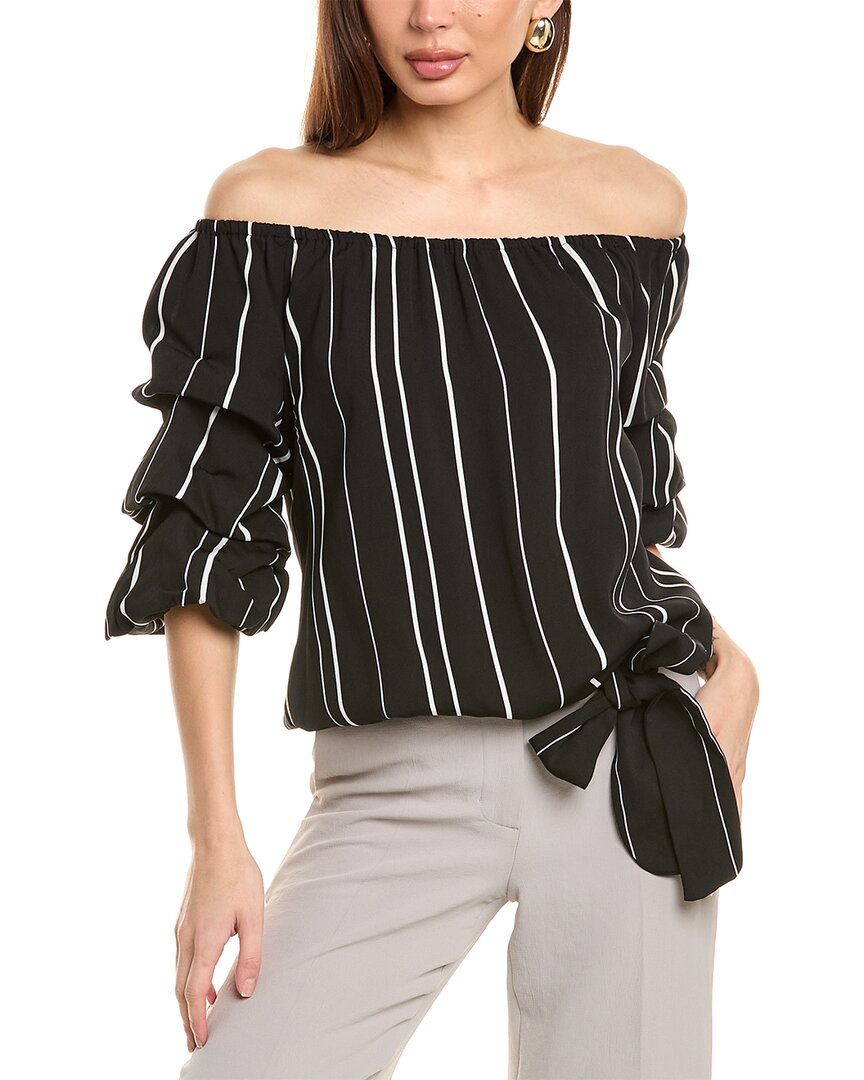 

Топ Vince Camuto с открытыми плечами, черный