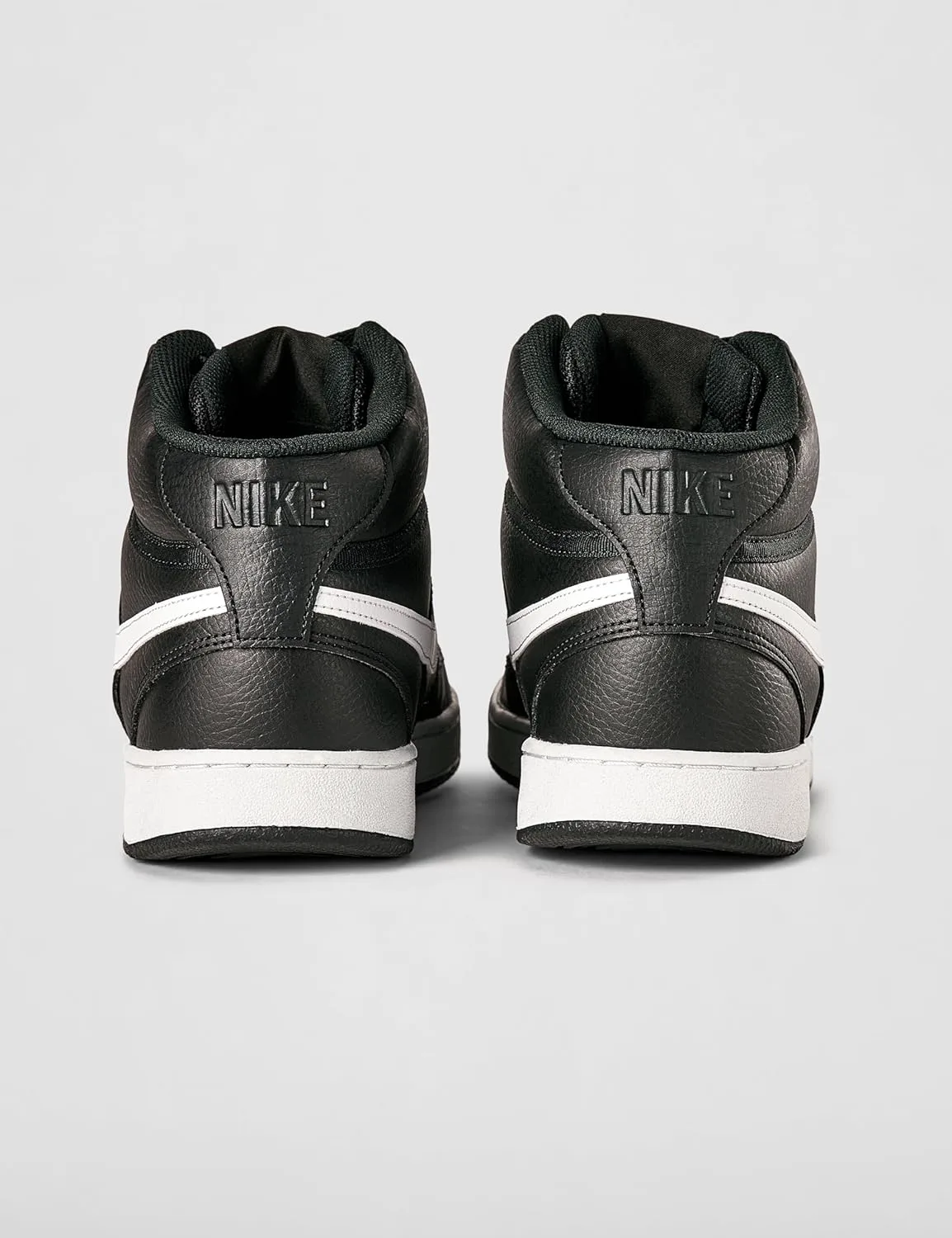 Мужские кроссовки Nike Court Vision Mid Next Nature, черно-белый — фото 2