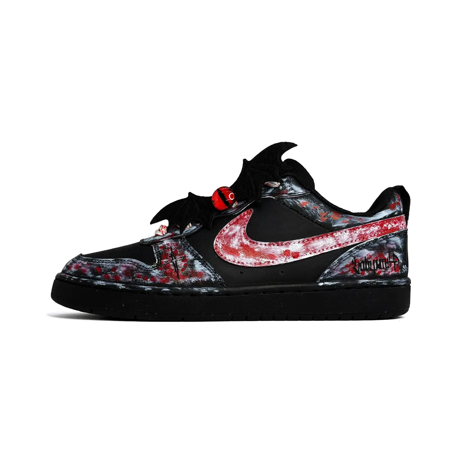

Nike Court Borough Punk Century Synthetic Leather Slip Resistant Abrasion Resistant Low top Skateboard Shoes Black