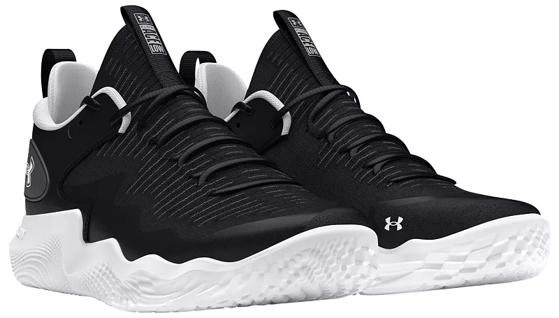 Женские волейбольные кроссовки Under Armour Flow Ace Low, черный/белый — фото 4