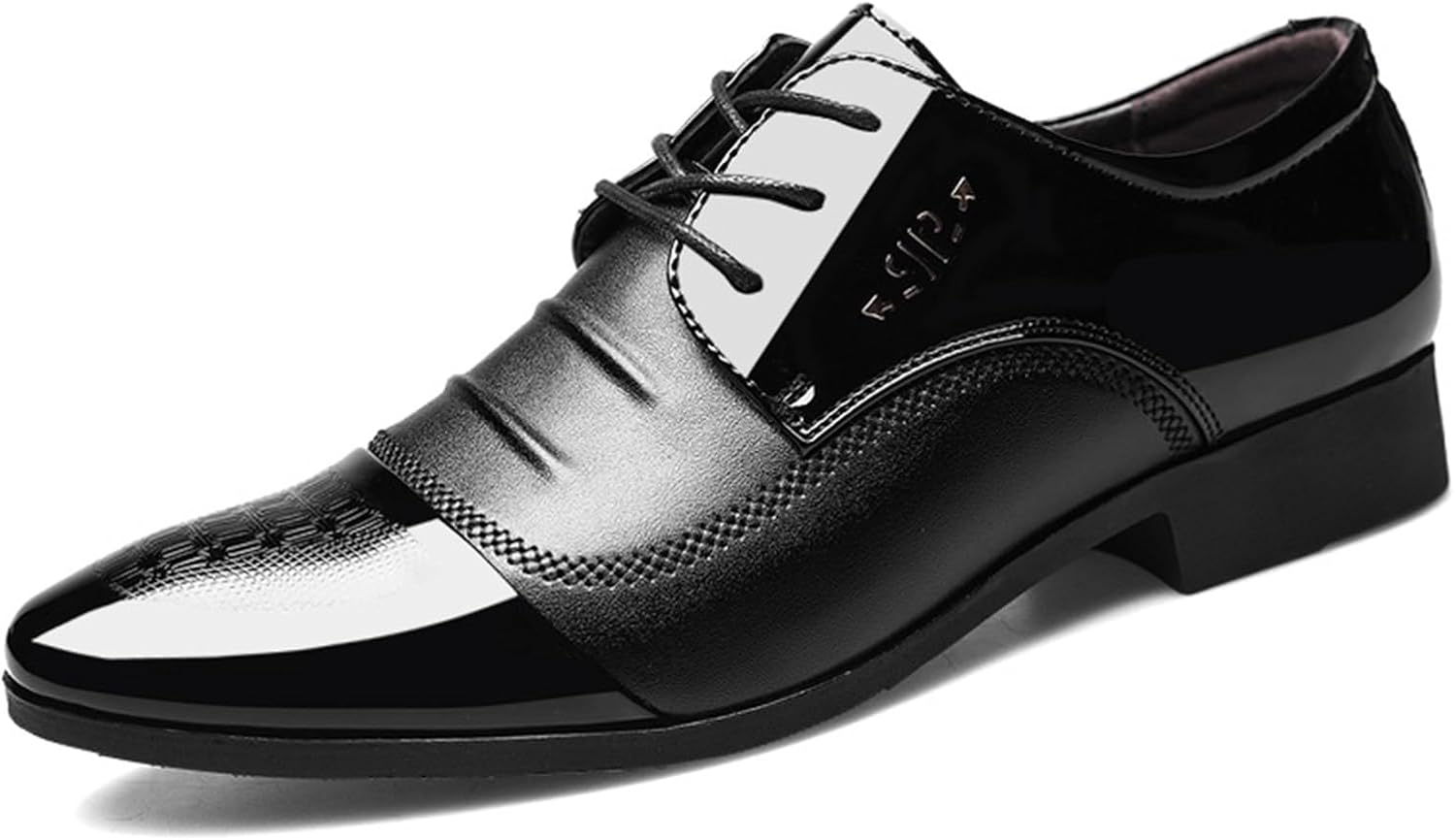 

Мужские туфли KYOESCAI на шнуровке, формальные деловые туфли, дерби и оксфорды с заплатками для свадьбы, вечеринки и повседневной носки, черный