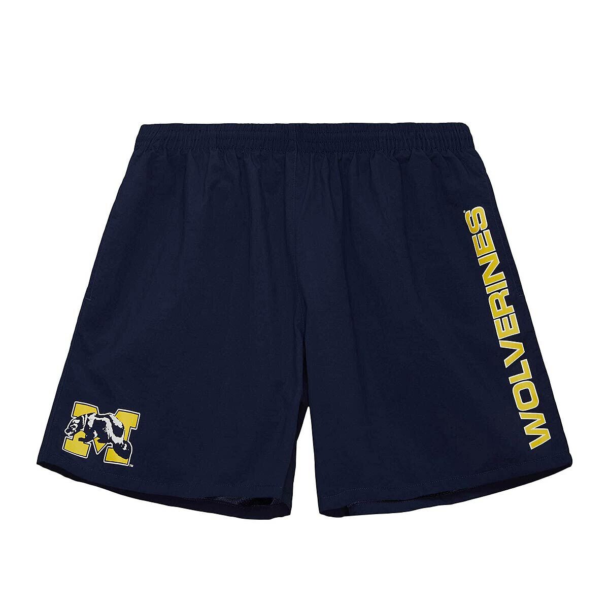 

Шорты NCAA MICHIGAN WOLVERINES TEAM HERITAGE WOVEN SHORTS Mitchell And Ness, цвет Navyblau