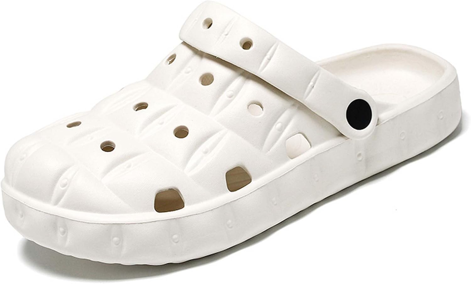 

Летние сандалии мужские и женские, сабо, садовая обувь, нескользящие, быстро сохнущие, пляжные, домашние, для душа, мюли с регулируемым каблуком Generic, белый