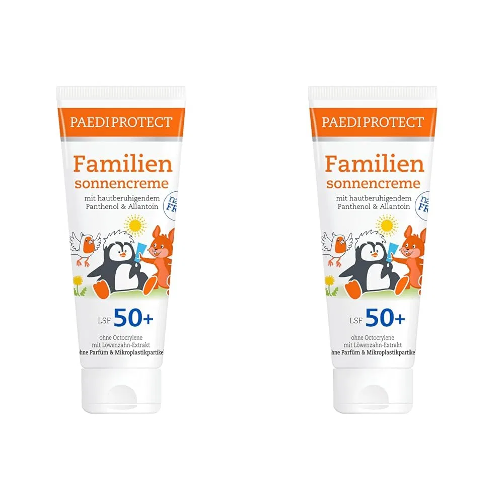 Семейный солнцезащитный крем SPF50+ объемом 200 мл от PAEDIPROTECT Paediprotect